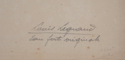 Louis LEGRAND : Lièvre et Faisan - Gravure (détail)
