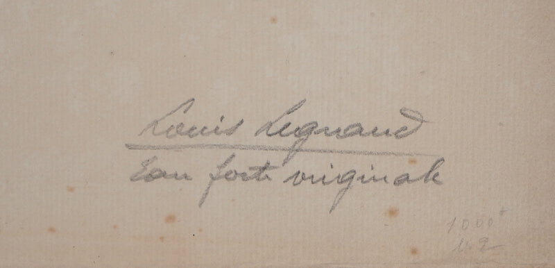 Louis LEGRAND : Lièvre et Faisan - Gravure (détail)