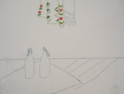 Gudrun VAN LEITNER : Les deux bouteilles, 1975 - art (détail)