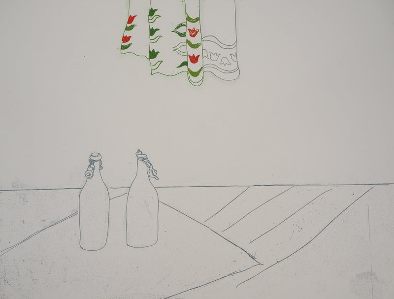 Gudrun VAN LEITNER : Les deux bouteilles, 1975 - art (détail)