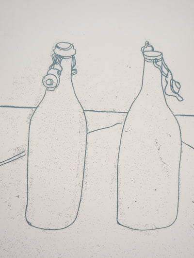 Gudrun VAN LEITNER : Les deux bouteilles, 1975 - art (détail)