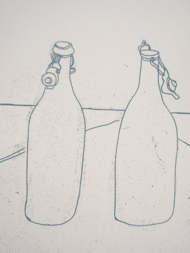 Gudrun VAN LEITNER : Les deux bouteilles, 1975 - art (détail)