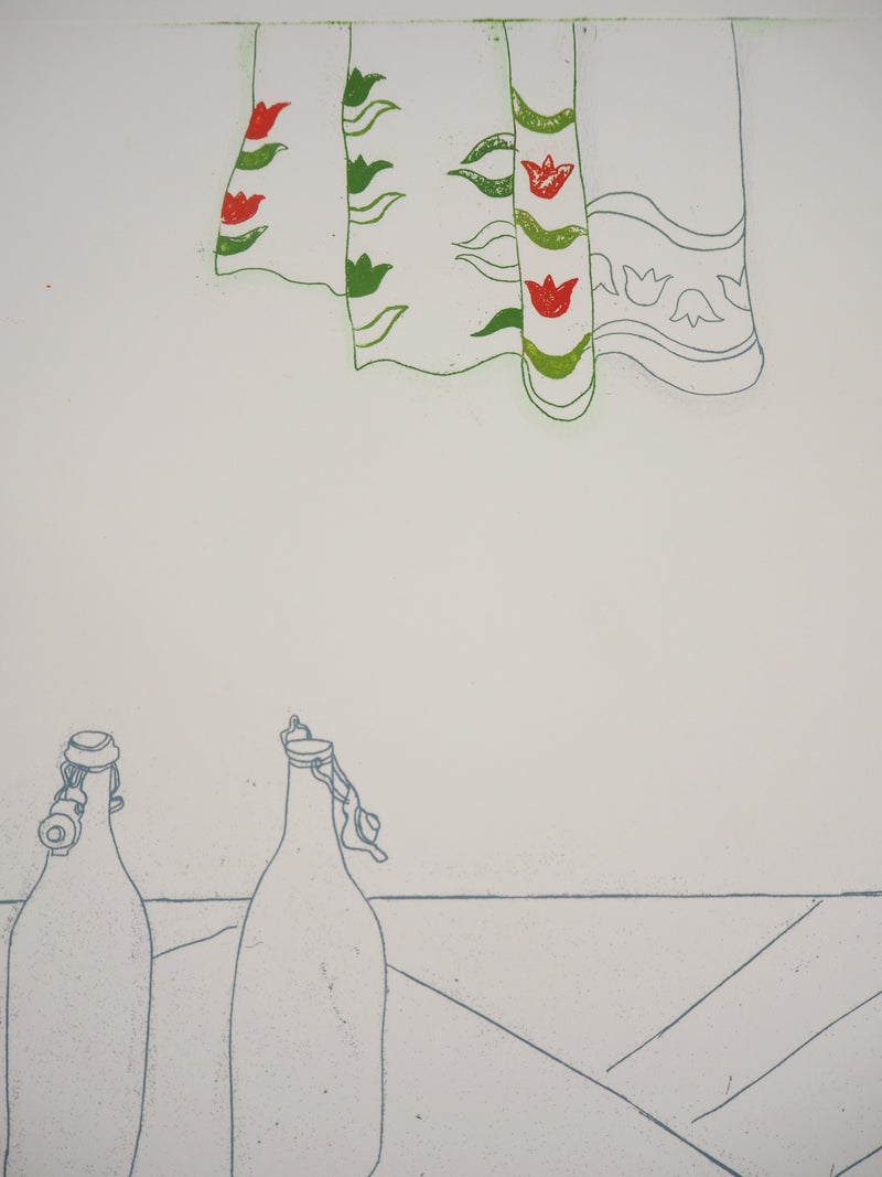 Gudrun VAN LEITNER : Les deux bouteilles, 1975 - art (détail)