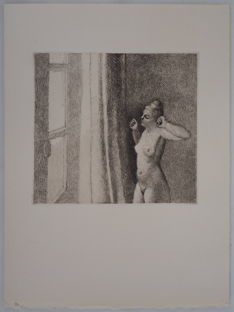 Philippe LELIEVRE : Femme nue - Gravure