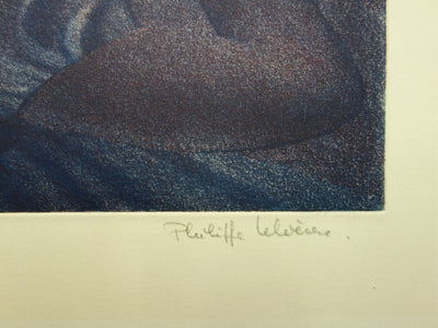 Philippe LELIEVRE : Petite dormeuse - Gravure (détail)