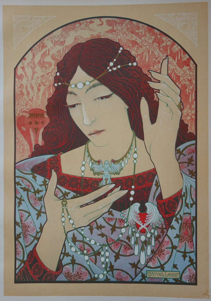 Marcel LENOIR : Invocation, 1897 - Lithographie (détail)