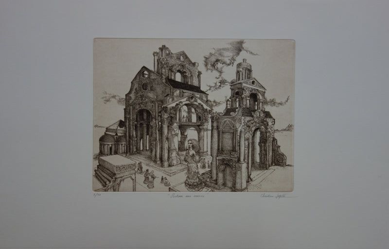 Christian LEPERE : Retour aux sources - Gravure (détail)