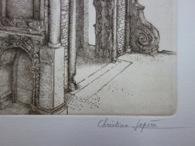 Christian LEPERE : Retour aux sources - Gravure (détail)