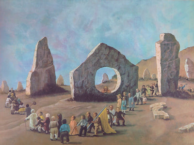 Stanislas LEPRI : Les dolmens - Lithographie