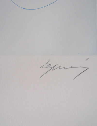  LEPRIEURE : Agnès, Jeune-fille au chapeau - Gravure (détail)