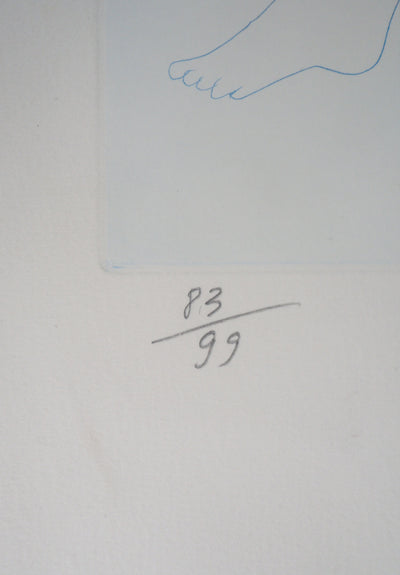  LEPRIEURE : Agnès, Jeune-fille au chapeau - Gravure (détail)