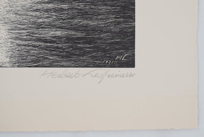 Herbert LESPINASSE : Bateau ivre au clair de lune - Lithographie (détail)