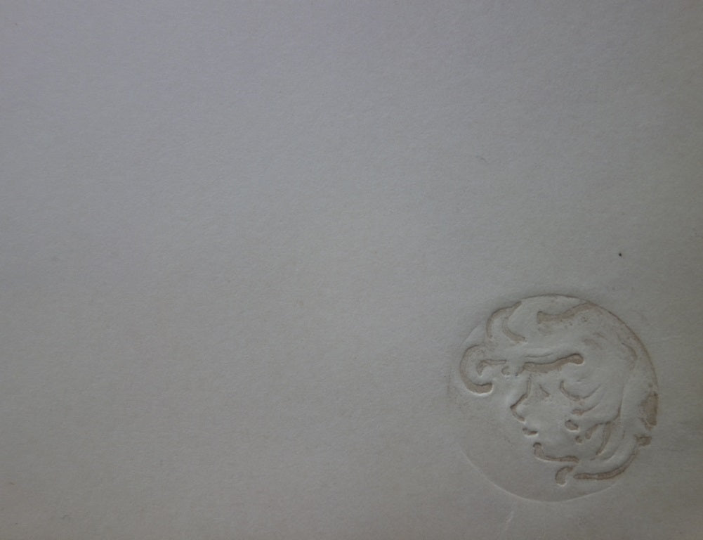 Lithographie Originale Signée Lucien Lévy-Dhurmer 'Belle D’antan' - Période XXème, Sur Papier, France