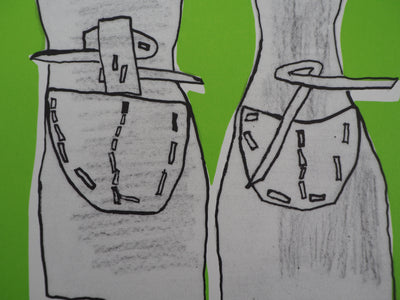 Karin LEWIN : Deux silhouettes - Lithographie (détail)