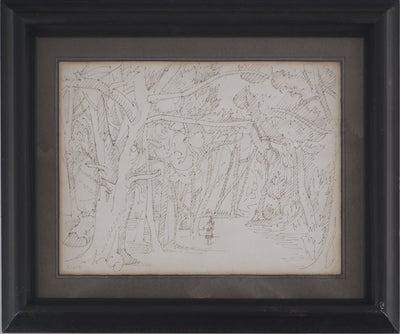 André LHOTE : Promenade en forêt - Dessin