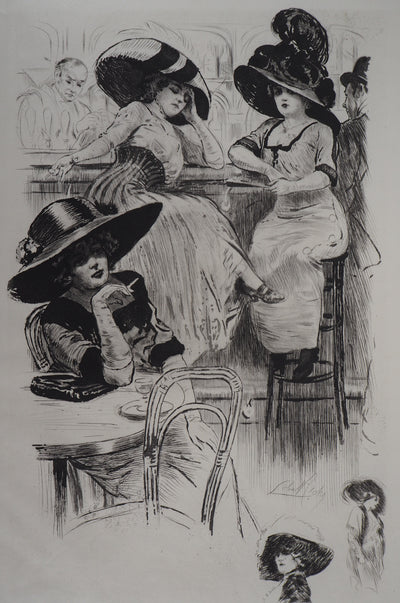 Alméry LOBEL-RICHE : Esseulée - Gravure
