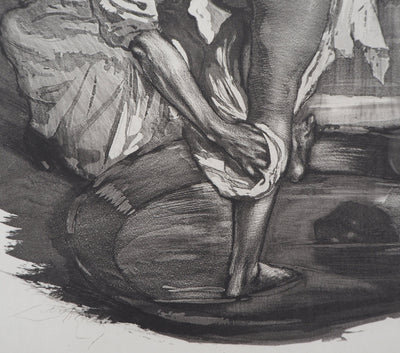 Alméry LOBEL-RICHE : L'heure du bain, 1912 - Gravure (détail)