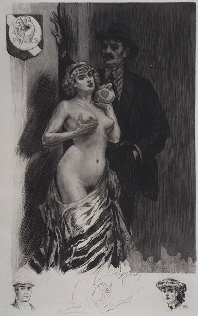 Alméry LOBEL-RICHE : La proposition - Gravure (détail)