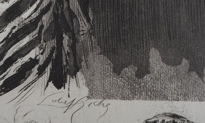 Alméry LOBEL-RICHE : La proposition - Gravure (détail)