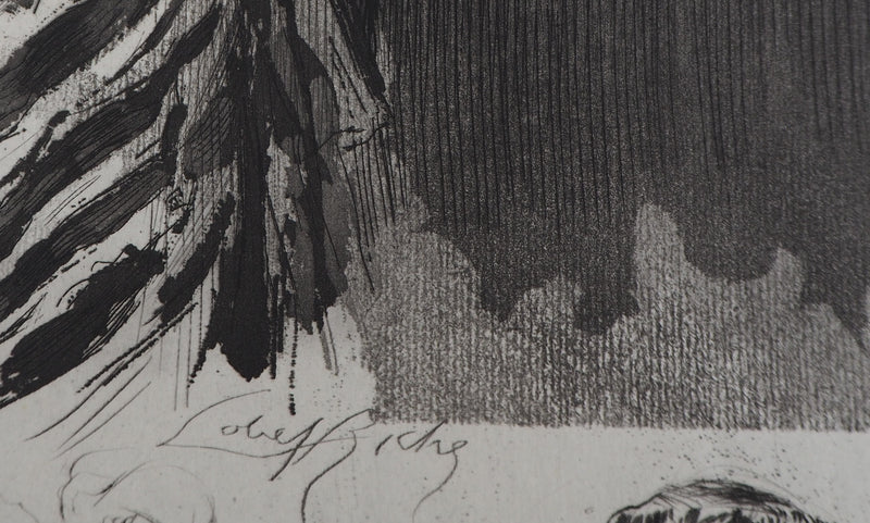 Alméry LOBEL-RICHE : La proposition - Gravure (détail)