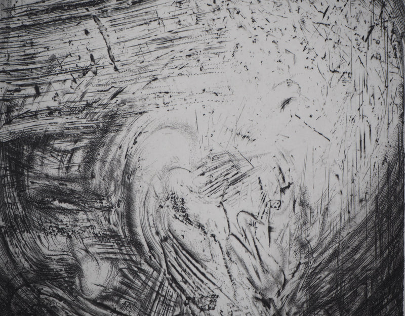 Etienne LODEHO : Éclosion - Gravure (détail)