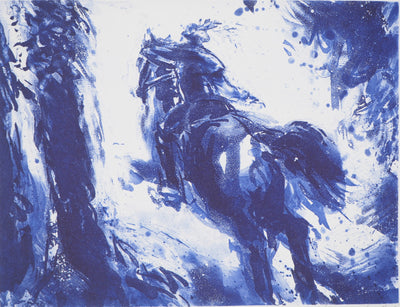 Etienne LODEHO : Chevauchée - Gravure