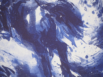 Etienne LODEHO : Chevauchée - Gravure (détail)