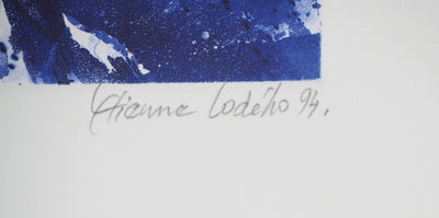 Etienne LODEHO : Chevauchée - Gravure (détail)