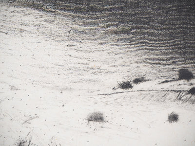 Etienne LODEHO : Neige - Gravure (détail)