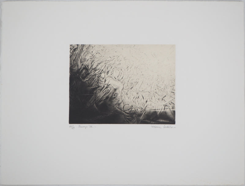 Etienne LODEHO : Passage IX - Gravure (détail)