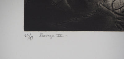 Etienne LODEHO : Passage IX - Gravure (détail)