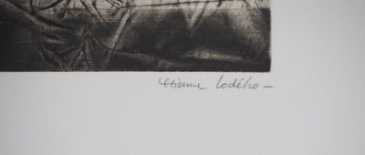 Etienne LODEHO : Passage IX - Gravure (détail)