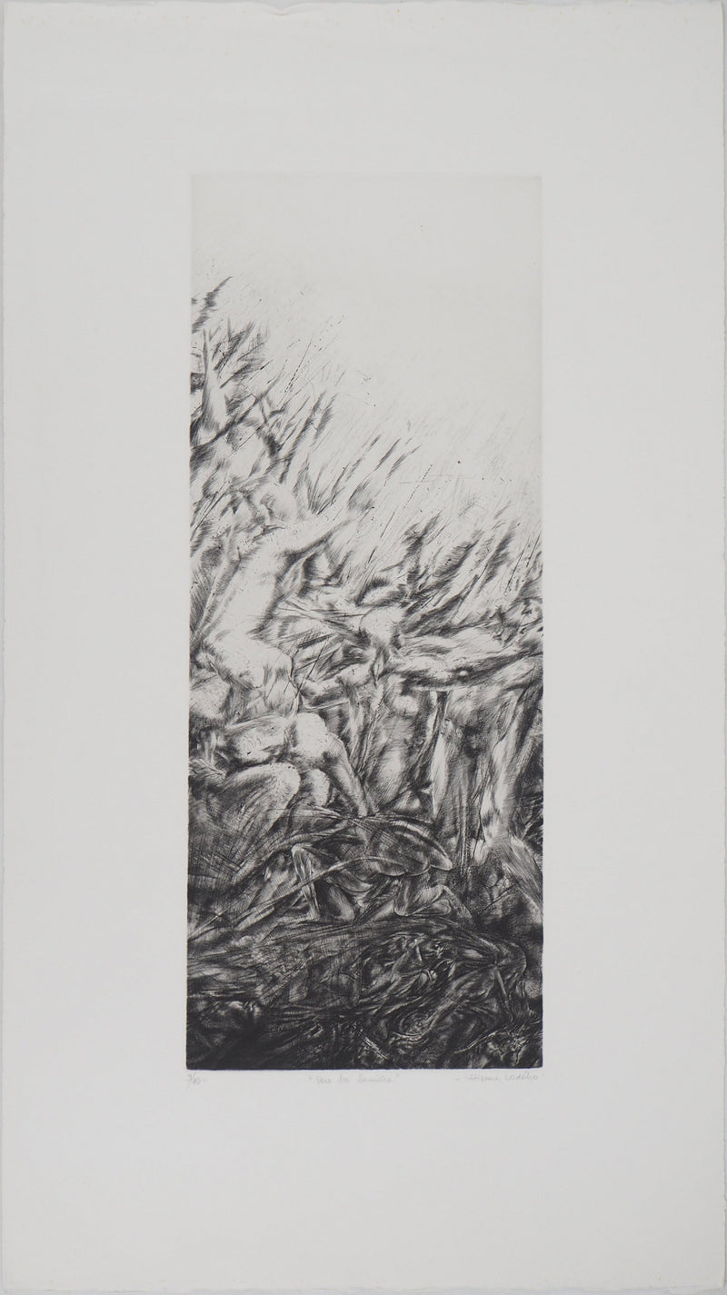 Etienne LODEHO : Vers la lumière - Gravure
