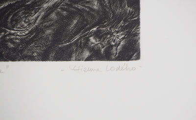 Etienne LODEHO : Vers la lumière - Gravure (détail)