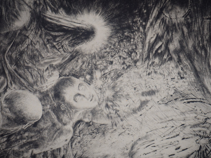 Etienne LODEHO : Vers le Paradis (Passage XII), 1981 - Gravure (détail)