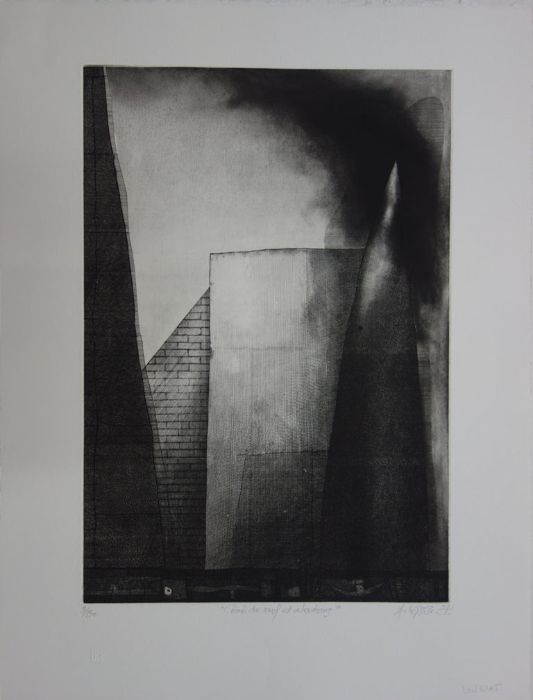 Alain LOISELET : Carré de neuf et alentour - Gravure