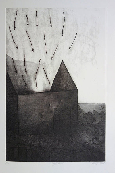 Alain LOISELET : Sagitation - Gravure (détail)