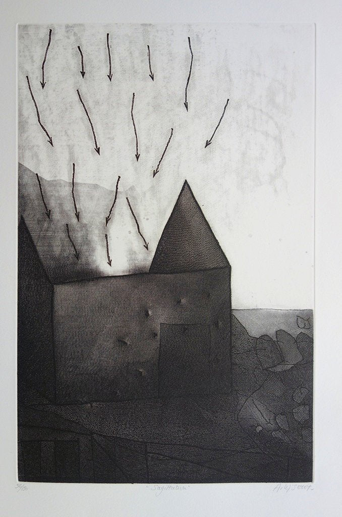 Alain LOISELET : Sagitation - Gravure (détail)