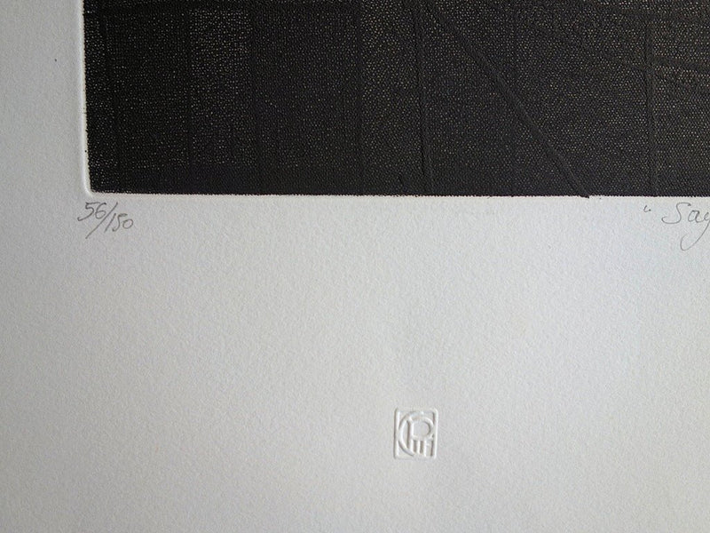 Alain LOISELET : Sagitation - Gravure (détail)
