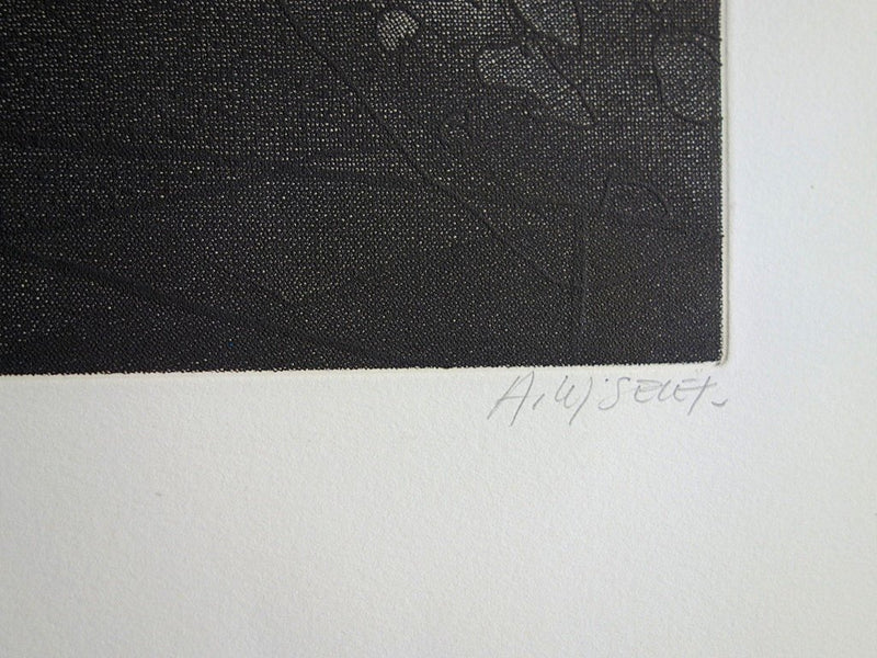Alain LOISELET : Sagitation - Gravure (détail)