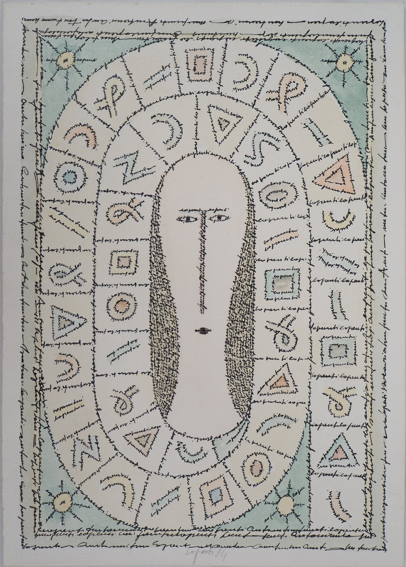 Antonio LOPRESTI : Masqué - Lithographie