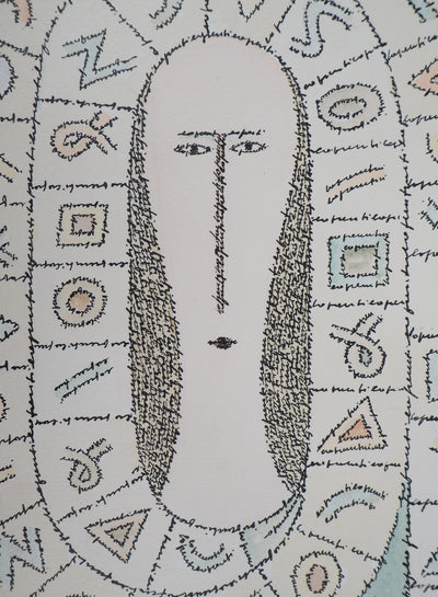 Antonio LOPRESTI : Masqué - Lithographie (détail)