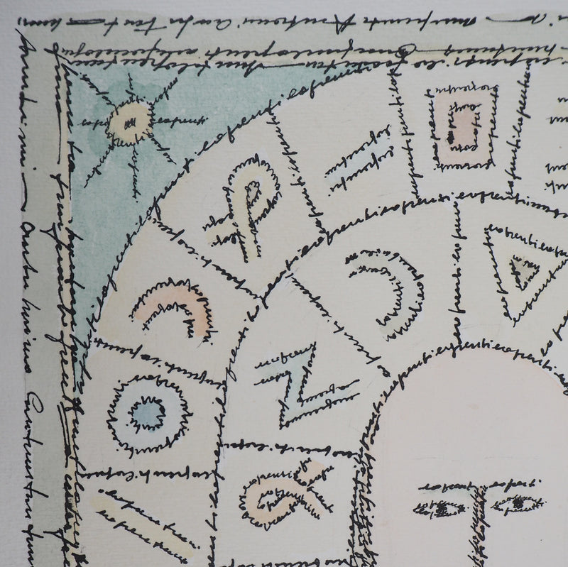 Antonio LOPRESTI : Masqué - Lithographie (détail)