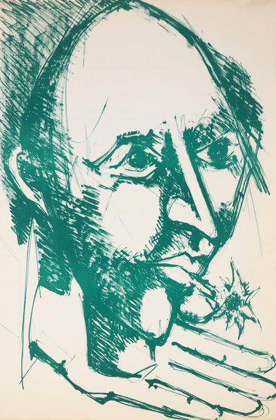 Bernard LORJOU : Bal des fols, 1959 - Lithographie