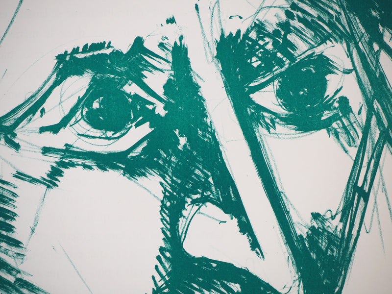 Bernard LORJOU : Bal des fols, 1959 - Lithographie (détail)