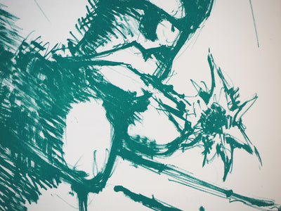 Bernard LORJOU : Bal des fols, 1959 - Lithographie (détail)