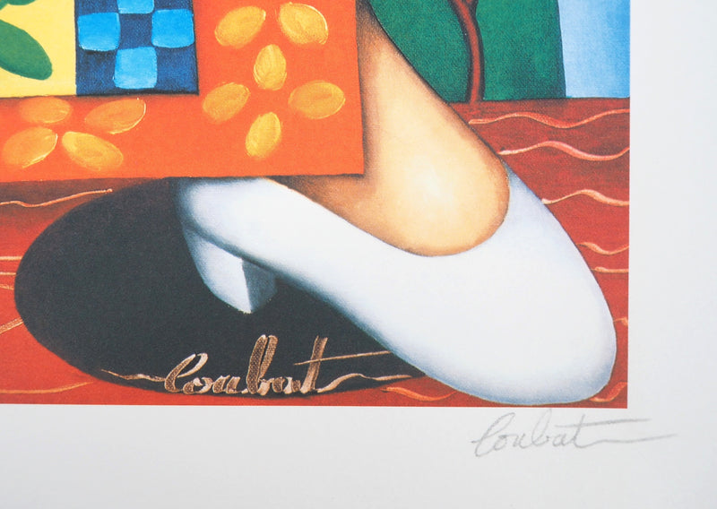 Philippe LOUBAT : Femme surréaliste - Sérigraphie (détail)