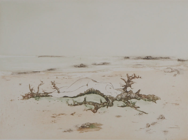 Bernard LOUEDIN : Nu des grèves, 1979 - Gravure