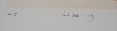 Bernard LOUEDIN : Nu des grèves, 1979 - Gravure (détail)