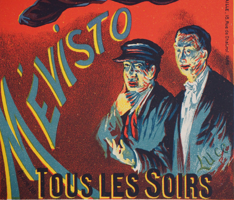 Maximilien LUCE : Mévisto (La Scala), 1897 - Affiche (détail)